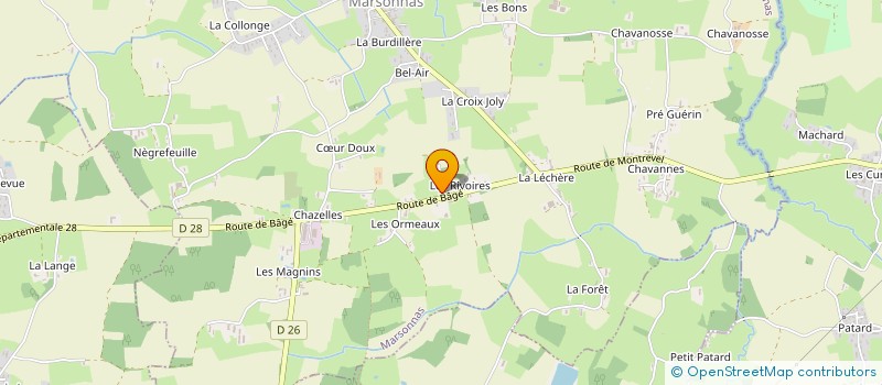 localisation de l'entreprise MONSIEUR PIERRE JUIF  MARSONNAS