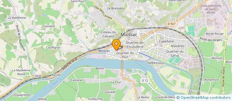 localisation de l'entreprise MONSIEUR PIERRE JULIA à MOISSAC