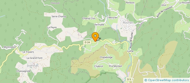 localisation de l'entreprise MONSIEUR PIERRE JULIAND  JOANNAS