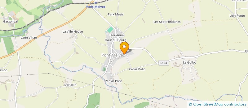 localisation de l'entreprise MONSIEUR PIERRE-JULIEN MICHEL  PONT-MELVEZ