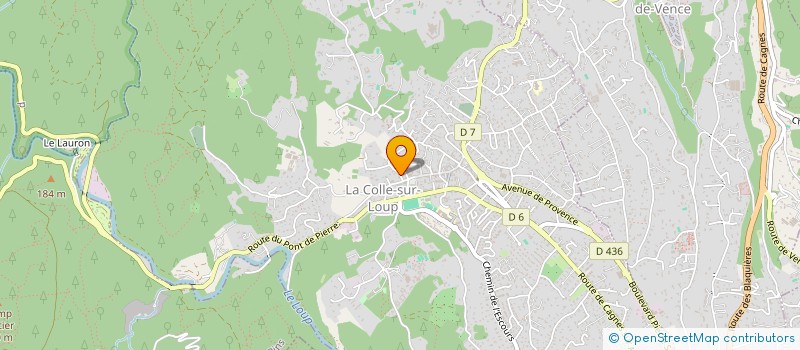 localisation de l'entreprise MONSIEUR PIERRE JURASCHEK à LA COLLE-SUR-LOUP