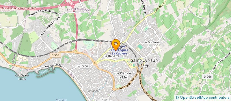 localisation de l'entreprise MONSIEUR PIERRE JUSTIN à SAINT-CYR-SUR-MER