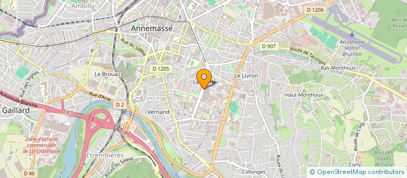 localisation de l'entreprise MONSIEUR PIERRE KAKPO à ANNEMASSE