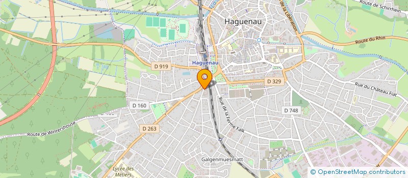 localisation de l'entreprise MONSIEUR PIERRE KALLENBACH  HAGUENAU