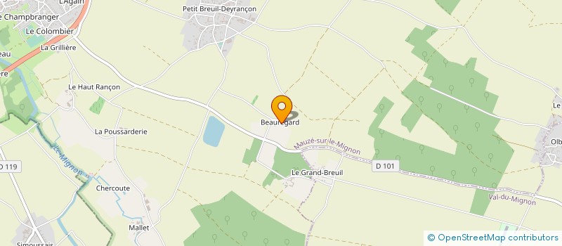 localisation de l'entreprise MONSIEUR PIERRE KAUTZMANN  MAUZE-SUR-LE-MIGNON