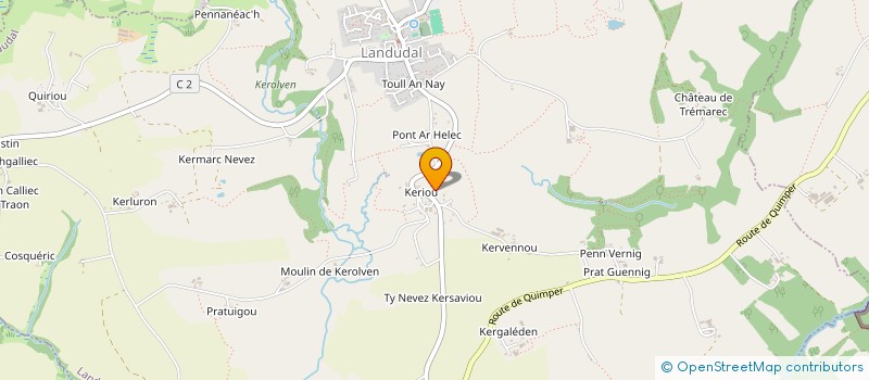 localisation de l'entreprise MONSIEUR PIERRE KERGOAT  EDERN