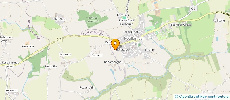 localisation de l'entreprise MONSIEUR PIERRE KERIVEL à POULLAN-SUR-MER