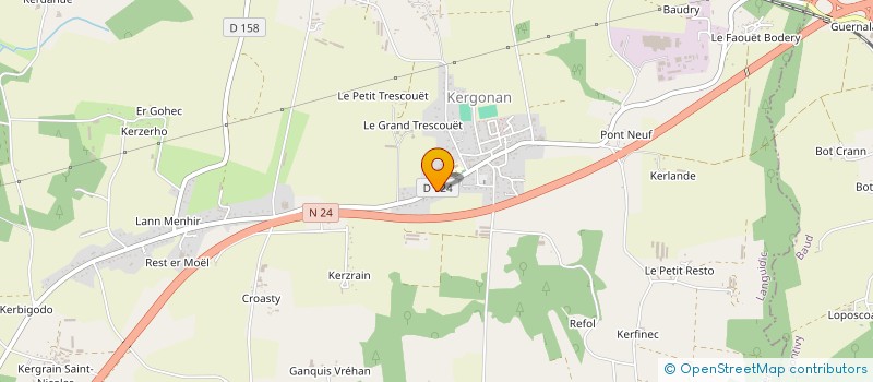 localisation de l'entreprise MONSIEUR PIERRE KERJOUAN  LANGUIDIC