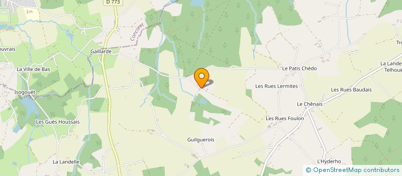 localisation de l'entreprise MONSIEUR PIERRE KERLOC'H  PAIMPONT