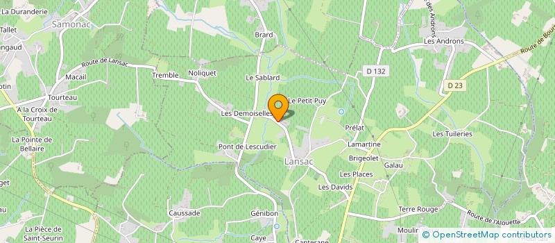 localisation de l'entreprise MONSIEUR PIERRE KHERRADJI  LANSAC