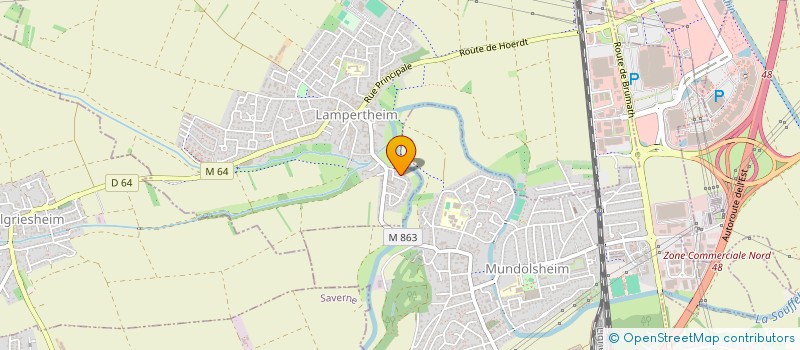 localisation de l'entreprise MONSIEUR PIERRE KITZINGER  LAMPERTHEIM