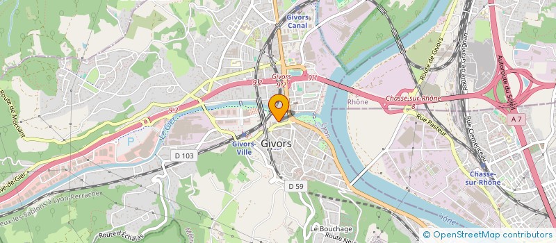localisation de l'entreprise MONSIEUR PIERRE KOUYOUMJI à GIVORS
