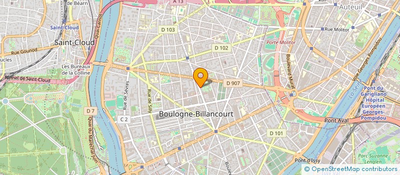 localisation de l'entreprise MONSIEUR PIERRE KRASNOPOLSKI à BOULOGNE-BILLANCOURT