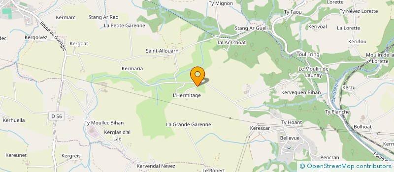 localisation de l'entreprise MONSIEUR PIERRE L HELGOUACH  GUENGAT