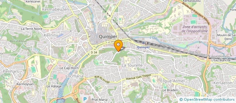 localisation de l'entreprise MONSIEUR PIERRE L'HENAFF à QUIMPER