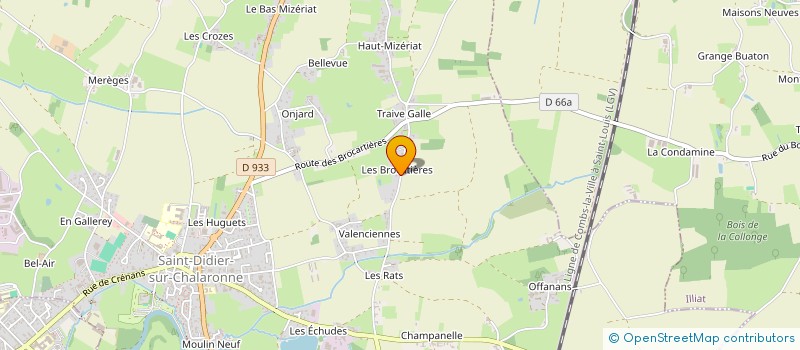 localisation de l'entreprise MONSIEUR PIERRE LABALME à ST-ETIENNE-SUR-CHALARONNE