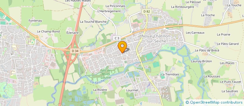 localisation de l'entreprise MONSIEUR PIERRE LABBE  NOYAL-CHATILLON-SUR-SEICHE