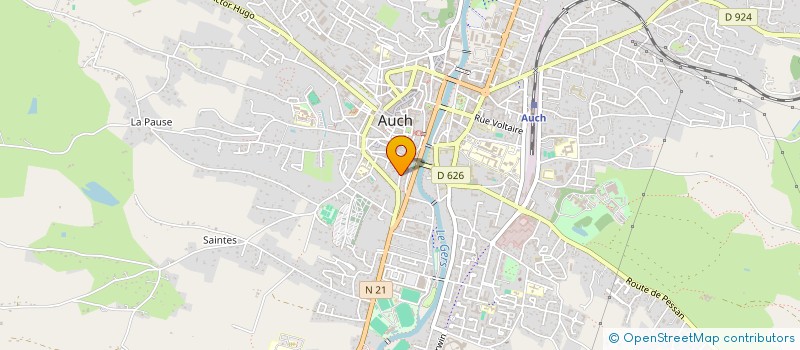 localisation de l'entreprise MONSIEUR PIERRE LABORDE  AUCH