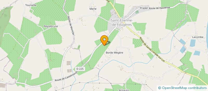 localisation de l'entreprise MONSIEUR PIERRE LABORDE  SAINT-ETIENNE-DE-FOUGERES