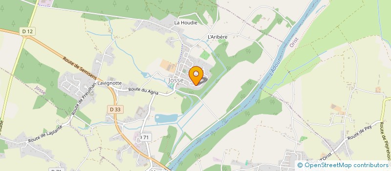 localisation de l'entreprise MONSIEUR PIERRE LABORDE  JOSSE