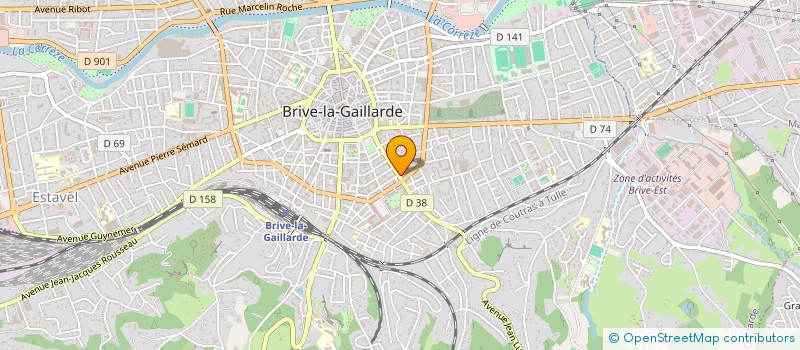 localisation de l'entreprise MONSIEUR PIERRE LABORIE  BRIVE-LA-GAILLARDE