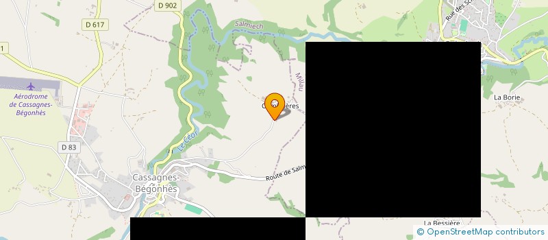 localisation de l'entreprise MONSIEUR PIERRE LACAN  CASSAGNES-BEGONHES