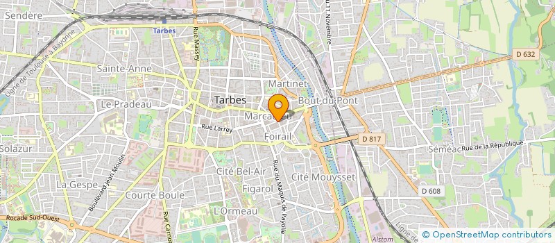 localisation de l'entreprise MONSIEUR PIERRE LACAU-BORDENAVE à TARBES