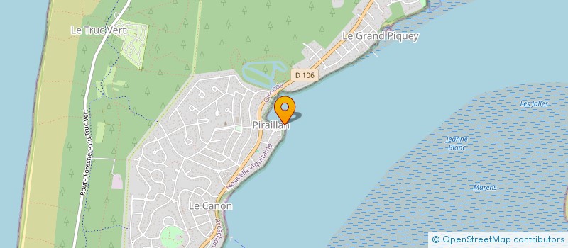 localisation de l'entreprise MONSIEUR PIERRE LACAZE à LEGE-CAP-FERRET