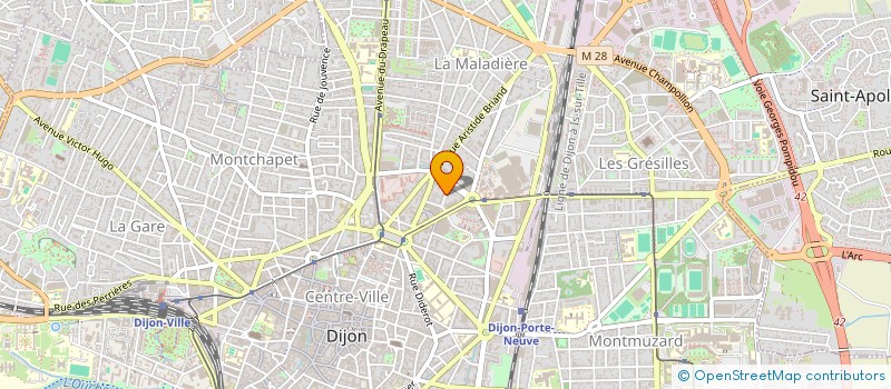 localisation de l'entreprise MONSIEUR PIERRE LACHAUME à DIJON