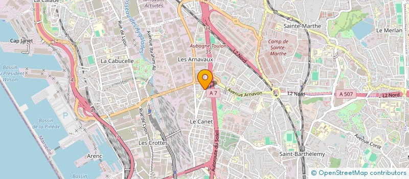 localisation de l'entreprise MONSIEUR PIERRE LACOMBE à MARSEILLE