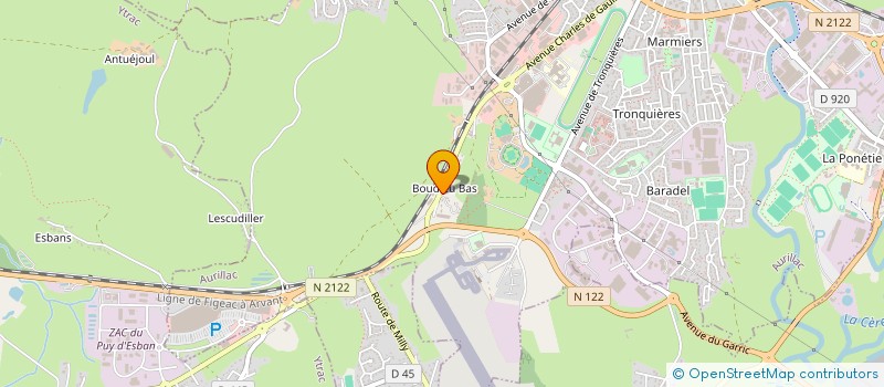 localisation de l'entreprise MONSIEUR PIERRE LACOSTE à AURILLAC