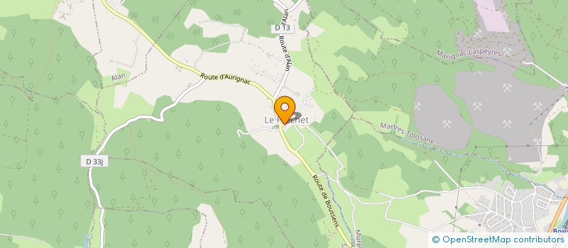 localisation de l'entreprise MONSIEUR PIERRE LACOSTE  LE FRECHET