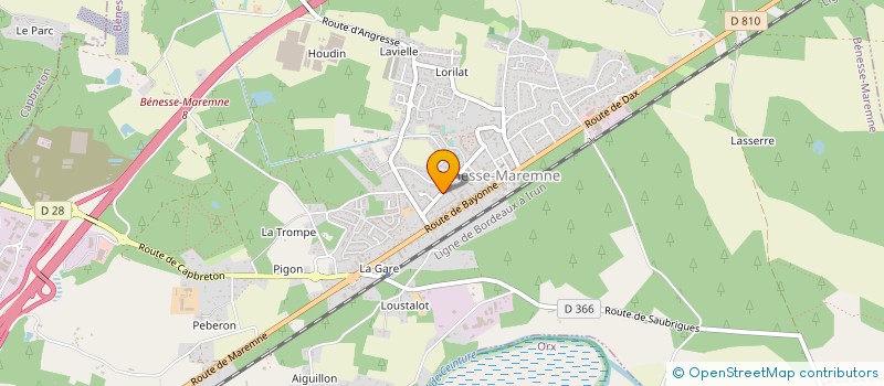 localisation de l'entreprise MONSIEUR PIERRE LACOUSSADE  BENESSE-MAREMNE