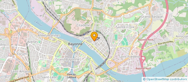 localisation de l'entreprise MONSIEUR PIERRE LACROIX  BAYONNE