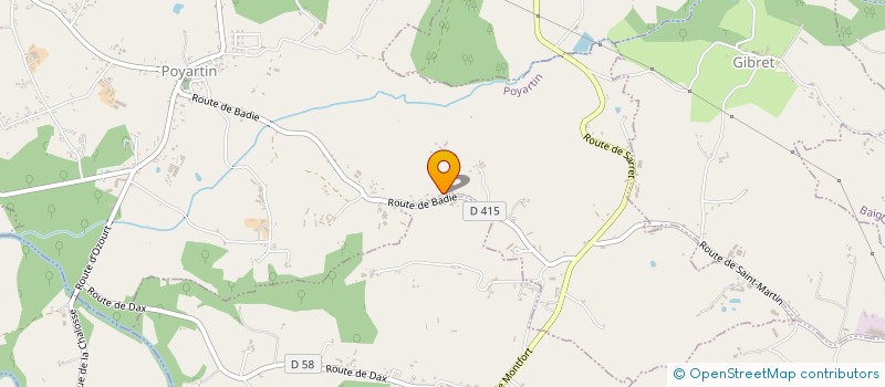 localisation de l'entreprise MONSIEUR PIERRE LACROIX  POYARTIN