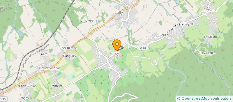 localisation de l'entreprise MONSIEUR PIERRE LACROIX  FESSY