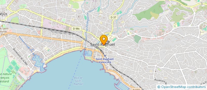 localisation de l'entreprise MONSIEUR PIERRE LACROUX  SAINT-RAPHAEL