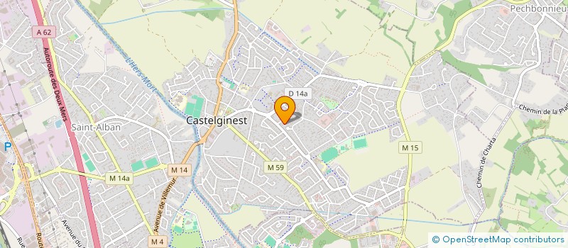 localisation de l'entreprise MONSIEUR PIERRE LADEVEZE  CASTELGINEST