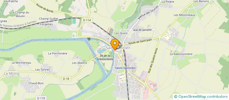 localisation de l'entreprise MONSIEUR PIERRE LADNER  SAINT-SAVINIEN