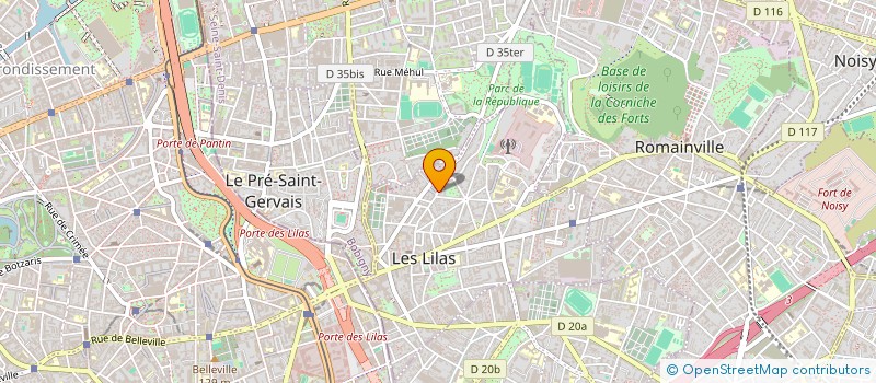 localisation de l'entreprise MONSIEUR PIERRE LAFFARGUE à LES LILAS