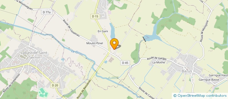 localisation de l'entreprise MONSIEUR PIERRE LAFFITE  MONTJOIRE