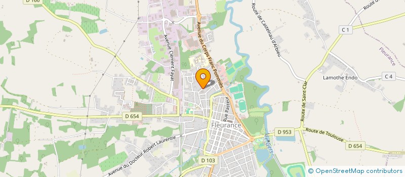 localisation de l'entreprise MONSIEUR PIERRE LAGARDE  FLEURANCE