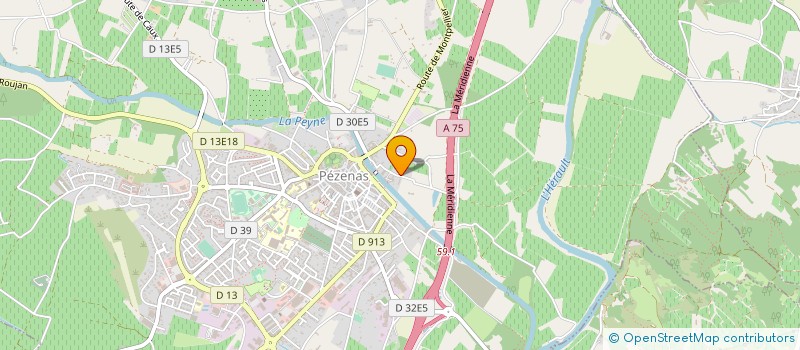 localisation de l'entreprise MONSIEUR PIERRE LAGET  PEZENAS