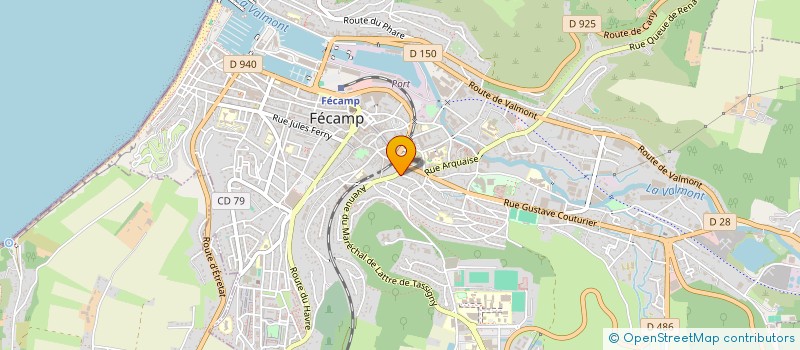 localisation de l'entreprise MONSIEUR PIERRE LAGIER  FECAMP