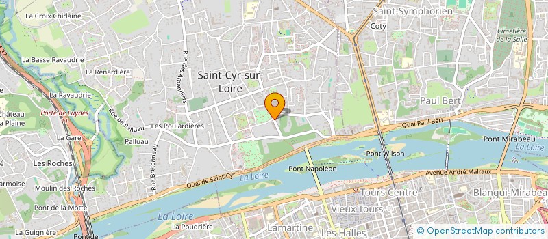 localisation de l'entreprise MONSIEUR PIERRE LAGOURETTE  SAINT-CYR-SUR-LOIRE