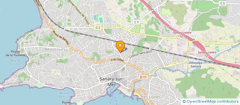 localisation de l'entreprise MONSIEUR PIERRE LAJARRIGE à SANARY-SUR-MER