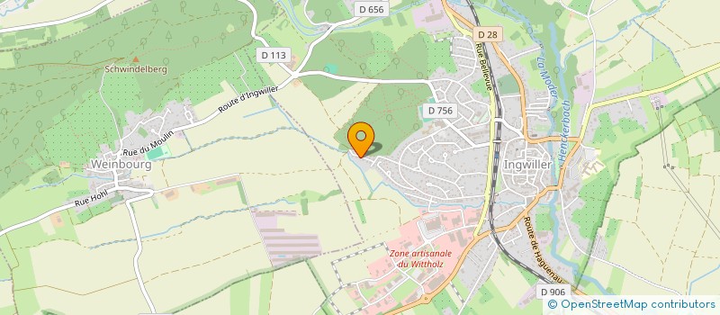 localisation de l'entreprise MONSIEUR PIERRE LAJUGEE  INGWILLER