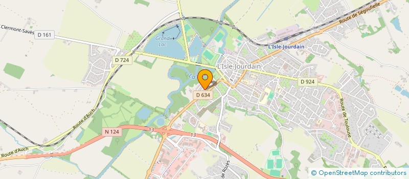 localisation de l'entreprise MONSIEUR PIERRE LAMAGAT  L'ISLE-JOURDAIN