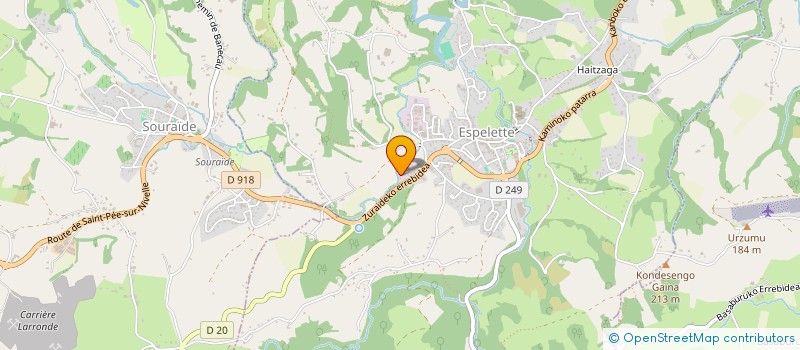 localisation de l'entreprise MONSIEUR PIERRE LAMARQUE  ESPELETTE