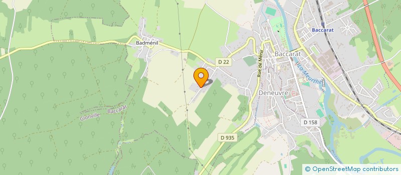 localisation de l'entreprise MONSIEUR PIERRE LAMBERT  BACCARAT